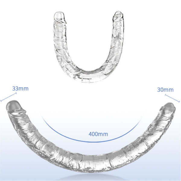 QY Crystal Double Dong (40 cm)