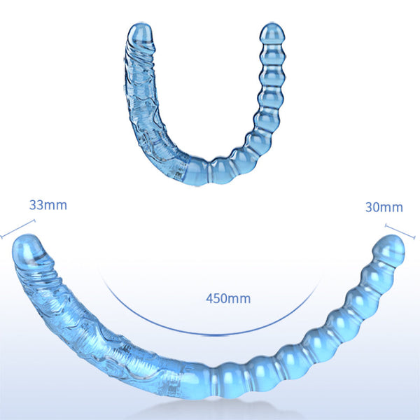 QY Crystal Double Dong (45 cm)