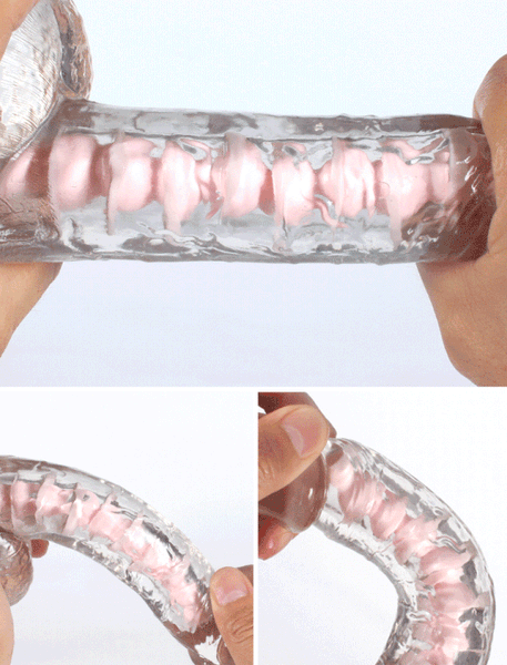 QY Crystal Strap on Dildo Large