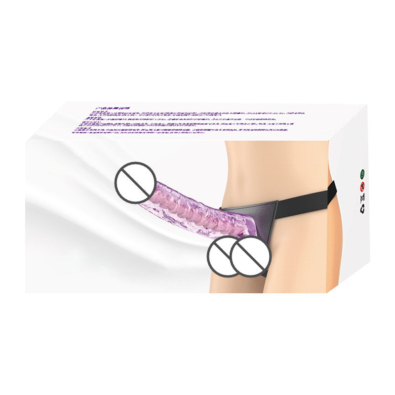 QY Crystal Strap on Dildo Large