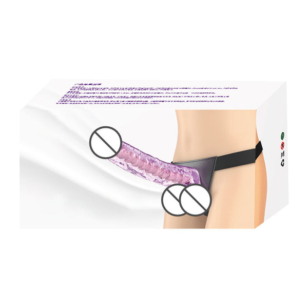 QY Crystal Strap on Dildo Large