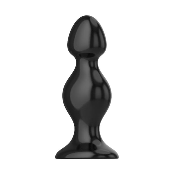 QY Glossy Black Anal Plug M