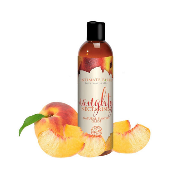 Intimate Earth Natural Flavors Glide Naughty Nectarine (120 ml)