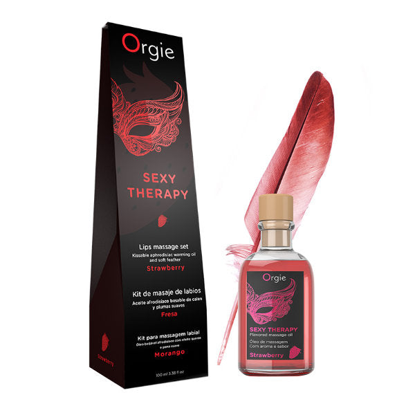 Orgie Lips Massage Kit Strawberry