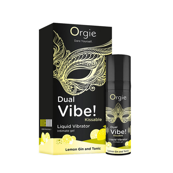 Orgie Dual Vibe! Kissable Lemon Gin and Tonic