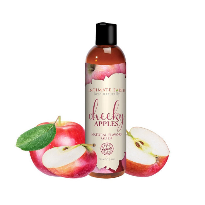 Intimate Earth Natural Flavors Glide Cheeky Apples (120 ml)