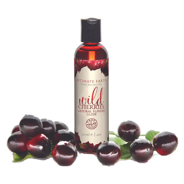 Intimate Earth Natural Flavors Glide Wild Cherries (120 ml)