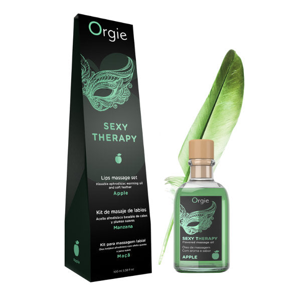 Orgie Lips Massage Kit Apple